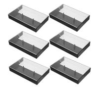 BESTOYARD 6 Pezzi Scatola Trasparente in Plastica Ps per Cassette Audio Leggera e Protettiva Contro Polvere e Graffi, per Desktop e Viaggi