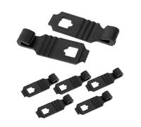 BESTOYARD 8 Pezzi Gancio per Montaggio Specchietto Retrovisore in Abs Nero, Resistente alla Deformazione, per Accessori Auto e Dashcam