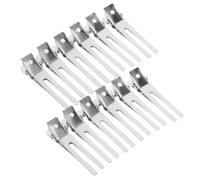 BESTOYARD 80 Pezzi Mollette Chioma Piccole in Acciaio Inox e Plastica, Argento, Clip Alligatore e Duck Bill, Set H, per Sezionare e Fissare i Chioma, Uso Salon e Personale, Donna