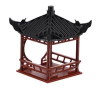 BESTOYARD Accessori per Giardino Zen Ornamento Bonsai Miniatura con Padiglione Design Architettonico Storico per Acquari e Terrari Decorazione Elegante e Naturale Roccia Sandstone per Pesci