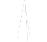 BESTOYARD Cavalletto Multiuso Pieghevole in Metallo Bianco Supporto per Lavagne Cancellabili e Poster per Interno Esposizione e Pittura