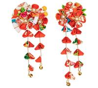 BESTOYARD Clip per Chioma a Fiore Ventaglio e Decorazioni a Nappine, Accessori Leggeri per Vacanze Estive e Feste, Confezione da 2 Pezzi