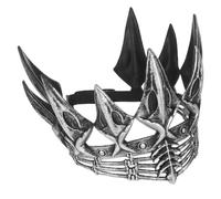 BESTOYARD Corona Cosplay Gotica da Uomo in Rp Argento, Struttura Resistente e Design Delicato, Leggera e Non Facile da Deformare, per Feste di Compleanno e Party Cosplay