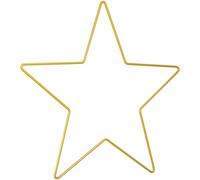 BESTOYARD Decorazione da Parete Appendibile e Resistente in Metallo Dorato a Forma di Stella a Cinque Punte a Natale per Abbellire la Camera