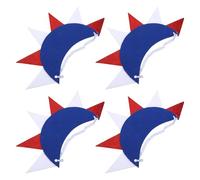BESTOYARD Fascia Chioma Donna Patriottica Spike Head Boppers | Realizzato Non Tessuto, Elastico e Comodo per Tutto il Giorno, per Feste e Parate Scolastiche