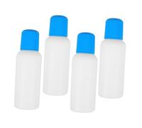 BESTOYARD Flaconi Applicatori in Plastica Da 100 Ml Testa in Spugna, Set Da 4 Bottiglie Vuote Ricaricabili Per Lozioni Cosmetiche e Oli Essenziali, Per Viaggi e Applicazioni Esterne Di Liquidi