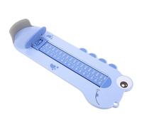 BESTOYARD Misuratore di Lunghezza Piede in Plastica Abs Design Cartone Animato Blu, Strumento Domestico per Controllare Scarpe Primi Passi e Acquistare la Taglia Giusta