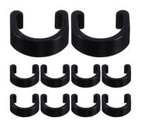 BESTOYARD Morsetto Riutilizzabile a Forma di C Nero in Lega di Alluminio 10 Pezzi Clip a Forma di C per Fissaggio Cavi Bici per Freno e Cambio per Mountain Bike e Bici da Strada