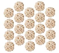 BESTOYARD Palline Assorbono Oli Pezzi per Rattan Naturali per 20 in Vimini Khaki e Decorazione, Sfere Intrecciate Assorbono Oli per Ambienti Profumati
