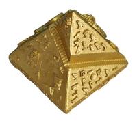 BESTOYARD Piramide in Resina Color Oro Design Antico e Resistente all'Usura per Decorazione Casa e Sala Musica