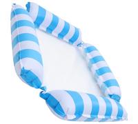 BESTOYARD Poltrona Gonfiabile Materiale Pvc e Nailon Traspirante per Piscina Design a Tubi Resistente Fino a 100kg, Stile Elegante Motivo a Strisce per Relax in Acqua