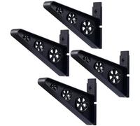 BESTOYARD Porta Skateboard da Muro Nero in Pp per Casa e Negozio | Supporto a Parete, Adatto anche Baseball Bat e Skateboard, Installazione Semplice, Struttura Salvaspazio