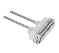 BESTOYARD Pulsante Usare Abs e Affidabile da Asta Facile Argento Lunga Doppio Scarico in Plastica per Serbatoio Wc per Uso Familiare e Hotel