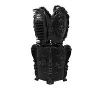 BESTOYARD Set 5 Pezzi Spazzole Chioma Districanti Nero con Setole Indolori in Plastica e Supporto da Tavolo per Bagno o Camera da Letto