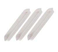 BESTOYARD Sottovaso Rettangolare Bianco in Plastica, 3 Pezzi, per Vasi | Base Antiscivolo, Leggero e Facile da Spostare, per Balcone e Patio, Aiuta a Contenere Terriccio e Acqua