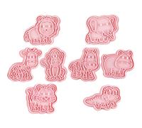 BESTOYARD Stampini per Biscotti Animali 3d in Plastica 8 Pezzi, Leggeri e Facili da Usare, per Biscotti e Cioccolato Design Dettagliato a Tema Animale