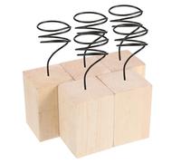 BESTOYARD Supporto in Legno e Metallo per Piante Aeree da Tavolo, 5 Pezzi | Design Moderno e Semplice, Esposizione Decorativa, Riutilizzabile, per Etichette e Tavole, Casa Ufficio