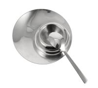 BESTOYARD Supporto per Uova in Acciaio Inossidabile Base Stabile e Cucchiaino, Porta Uovo Bollito Semplice e Generoso la Tavola Quotidiana