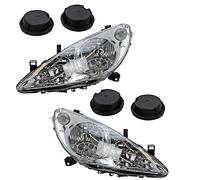 BESTPRICE 2x fari anteriori destro + sinistro, compatibili con PEUGEOT 307 (3A/C), 307 Break (3E), 307 CC (3B), 307 SW (3H)