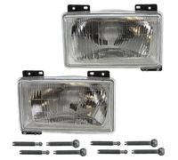 BESTPRICE 2x fari principali anteriori sinistro + destro H4, compatibili con CITROËN C25 (280_, 290_) FIAT DUCATO (280_), PEUGEOT J5 (280P) (280L)