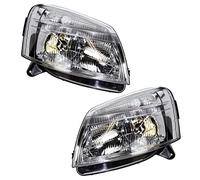 BESTPRICE 2x fari principali anteriori sinistro + destro H4 con servomotore per il livellamento dei fari, compatibile con CITROËN BERLINGO (MF_, GJK_, GFK_ (M_), PEUGEOT PARTNER (5_, G_)