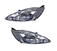 BESTPRICE 2x fari principali anteriori sinistro + destro H4 con servomotore per livellamento fari, compatibile con FORD KA (RU8)