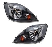 BESTPRICE 2x fari principali anteriori sinistro + destro H4 con servomotore per livellamento fari, compatibile con FORD FIESTA V (JH_, JD_)