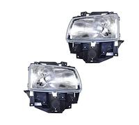 BESTPRICE 2x fari principali anteriori sinistro + destro H4 senza servomotore per tipo Valeo, compatibile con VW TRANSPORTER T4