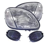 BESTPRICE 2x fari principali anteriori sinistro + destro H7, compatibili con MERCEDES-BENZ SLK (R170)