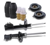 BESTPRICE ATP 2x ammortizzatore a gas a doppia camera d'aria con supporto e kit