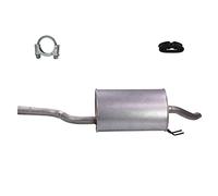 BESTPRICE ATP Set di silenziatori di scarico 1x Silenziatore posteriore, con