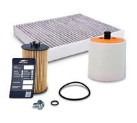 BESTPRICE Set di filtri di ispezione con 1x filtro olio, 1x filtro abitacolo, 1x filtro aria, 1x tappo di scarico olio, Compatibile con OPEL ASTRA K (B16), ASTRA K Sports Tourer (B16)