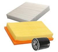BESTPRICE Set di filtri di ispezione con 1x filtro olio, 1x filtro aria, 1x filtro aria cabina, COMPATIBILE CON - SUZUKI SWIFT III (MZ, EZ)