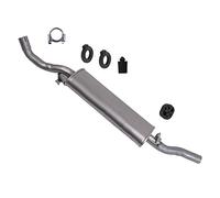 BESTPRICE Set di silenziatori di scarico 1x Silenziatore posteriore, 4x Paraurti, con materiale di montaggio Compatibile con VW GOLF 2 (19E, 1G1)
