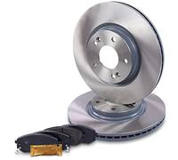 BESTPRICE Set freni asse anteriore incl. dischi freno ventilati Ø 305 mm + pastiglie freno anteriori