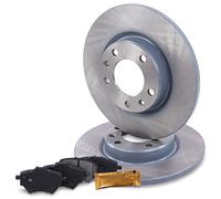 BESTPRICE Set freni asse posteriore incl. dischi freno Ø 268 mm completi + pastiglie freno posteriori