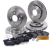 BESTPRICE Set freni incl. dischi freno anteriori Ø 256 mm + posteriori Ø 250 mm + pastiglie freno anteriori e posteriori, compatibile con MITSUBISHI COLT VI (Z3_A, Z2_A), SMART FORFOUR (454)