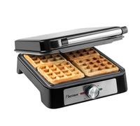 Bestron ASW1600S - Piastra per waffle belga, in acciaio, colore: Argento