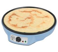 Bestron crepiera elettrica, Macchina per crêpes dal design retrò, per crêpes con Ø 30 cm, incl. spargitore di pastella e giratorta, con rivestimento antiaderente, 1000 watt, colore: Blu