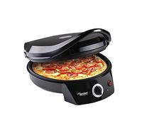Bestron Forno elettrico per pizza fino a 230 °C, con calore superiore/inferiore, per pizza fatta in casa o surgelata, torte fiamme, quiche o involucri fino a Ø 27 cm, 1800 Watt, colore: nero