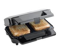 Bestron Grill a contatto 3in1, Rivestimento antiaderente, 900 W, Nero