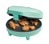 Bestron Piastra per Waffle Cookie Dino, Cookie Maker con Motivo Dinosauro, Piastra per Waffle Biscotti con Forno e Rivestimento Antiaderente, 700 Watt, colore: Menta