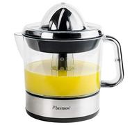 Bestron Spremiagrumi elettrico, Spremi agrumi elettronico con 2 coni di spremitura e coperchio per aromi, motore con due sensi di rotazione (sinistra/destra), capacità: 0,7 litri, 40 watt, argento