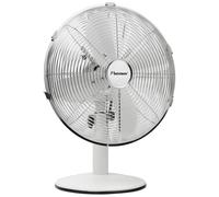 Bestron Ventilatore da Tavolo Retro Ø 35 cm, Piccolo 3 velocita , cromo bianco [EEK: Non applicabile]