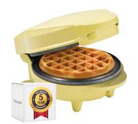 Bestron Waffle Maker, Piastra per waffel mini Ø10 cm, piccola macchina per waffe