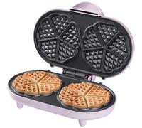 Bestron Waffle Maker, piastra per waffle doppio a forma di cuore, macchina per w