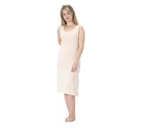 BestSale247 Sottogonna da donna con spalline larghe circa 90 cm o lunghezza circa 120 cm - Sottogonna camicia da notte, Beige lungo, L-XL