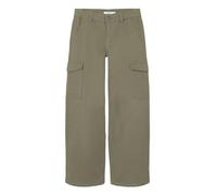 Bestseller A/S NKFROSE Wide Twill Cargo 8108-BA Noos Pantaloni, Deep Lichen Green, 146 Bambina