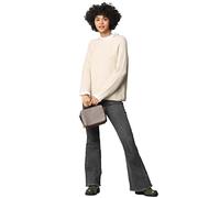 Bestseller A/S Onlcila L/S Mix High Neck Pullover CC Knt Maglione, Pumice Stone/Detail:w. Cloud Dancer Woven, L Donna