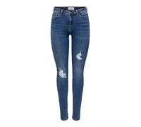 Bestseller A/S Onlwauw Mid SK Destroy DNM Anno di Costruzione 209 Jeans, Dark Blue Denim, (XS) W x 32L Donna